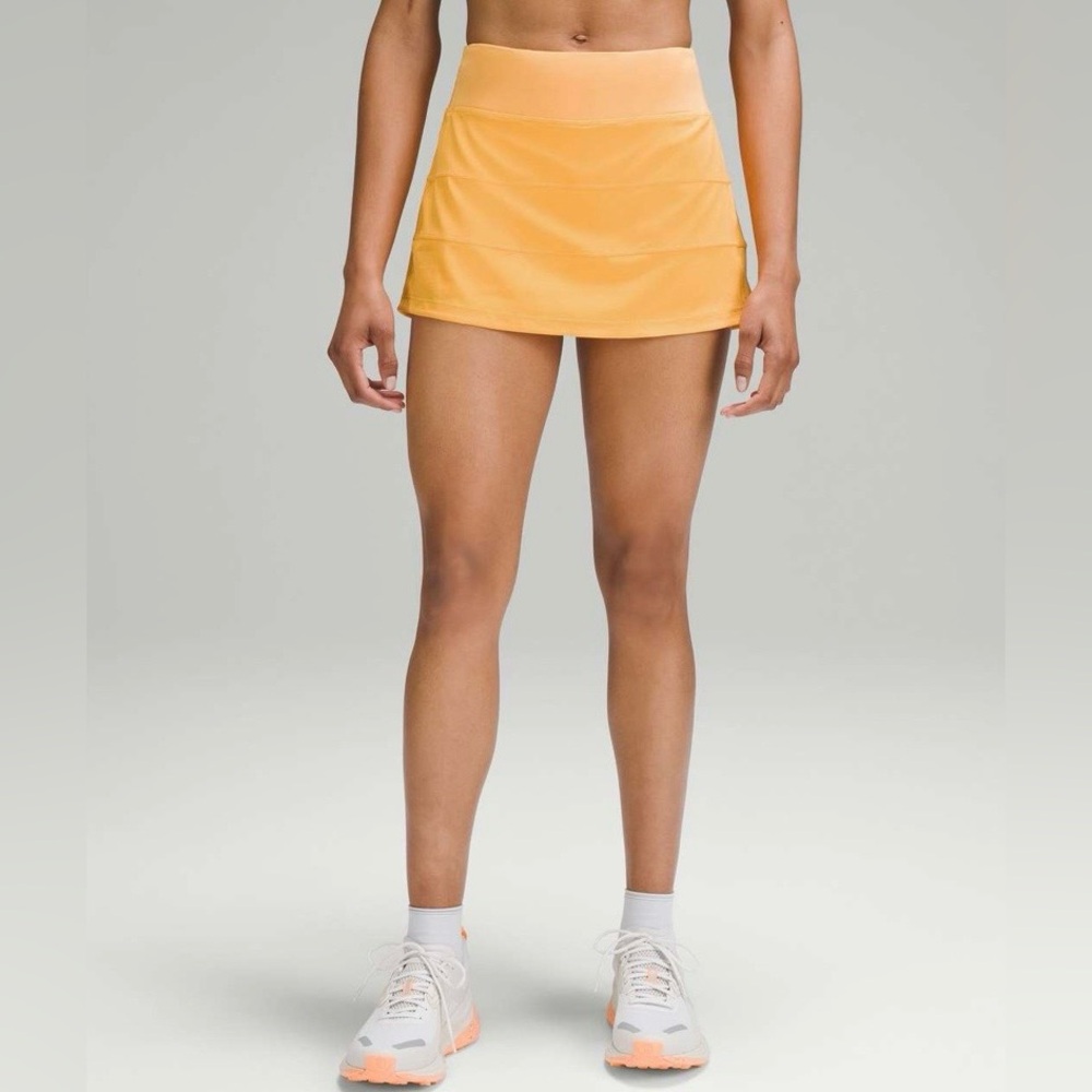 Lululemon pace rival mid rise skirt mango dream tennis golf womens 6